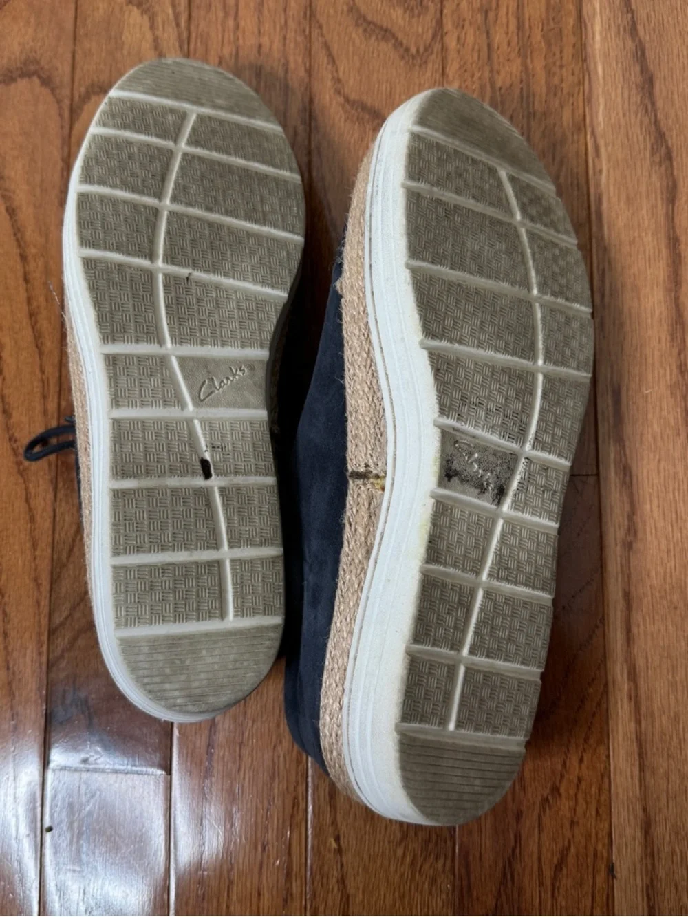 Clarks Black Nubuck Lace Up Marie Mist Sneaker Navy Size 8
